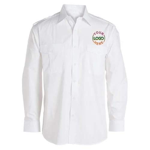 Long Sleeve White Uniform Shirt
